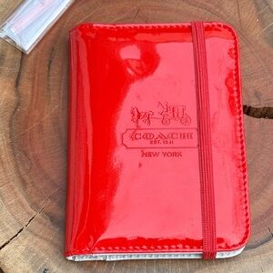 Coach Red Agenda Cover Organizer.
